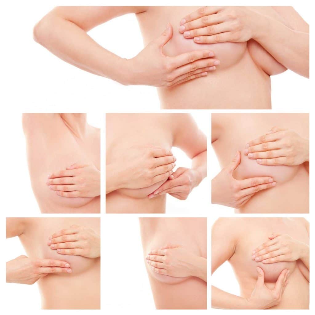 Схема массажа груди 